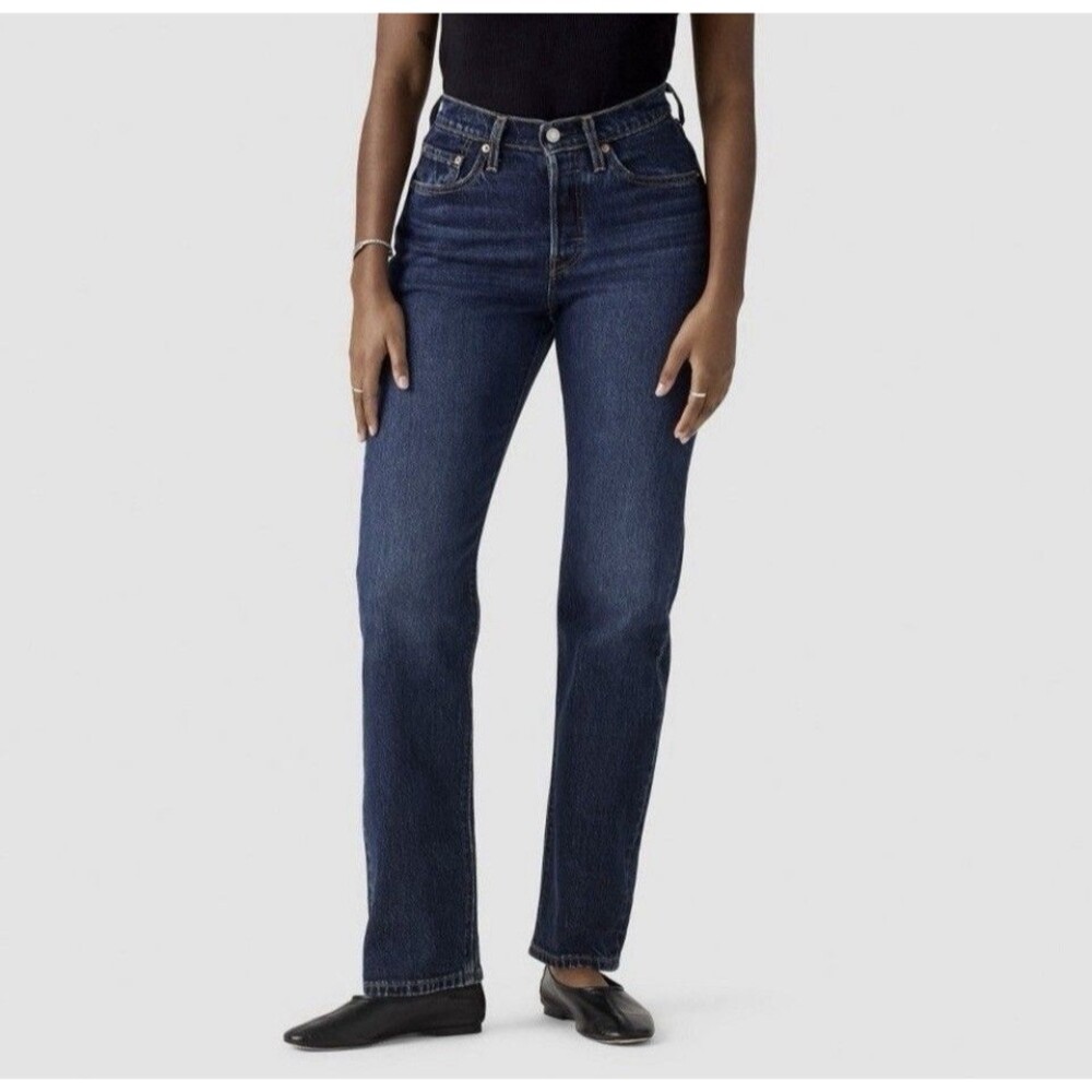 Levi's 501 Curve Jeans Women’s 30x30 High Rise Button Fly Blue Denim